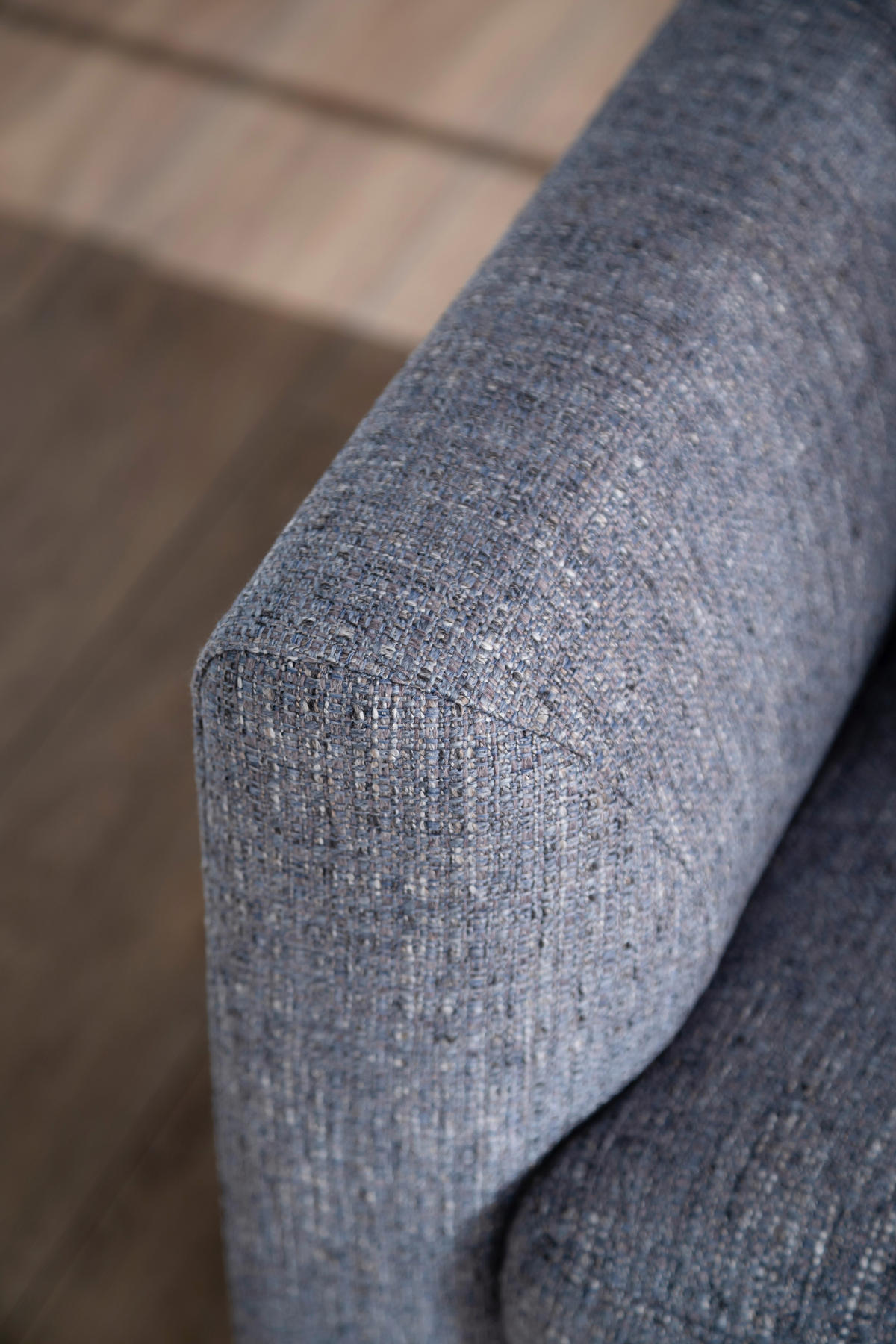 ECKSOFA Blaugrau Flachgewebe  - Blaugrau/Schwarz, Design, Textil/Metall (310/195cm) - Schöner Wohnen