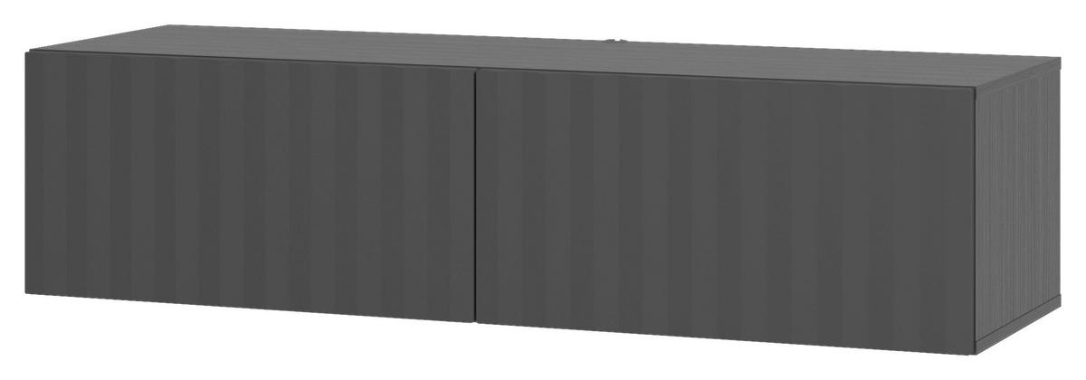 TV STOLEK, černá, 128/32/42 cm - černá, Basics, kompozitní dřevo (128/32/42cm) - Xora