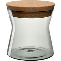 VORRATSGLAS 1,9 L  - Grau, Design, Glas (15,5/16/15,5cm) - Leonardo