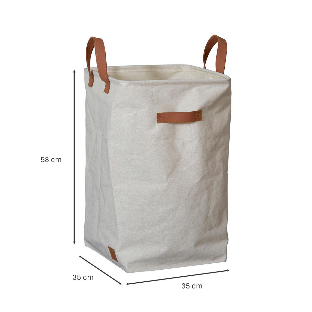 WÄSCHEKORB - Beige, Basics, Textil (35/35/58cm) - Store It