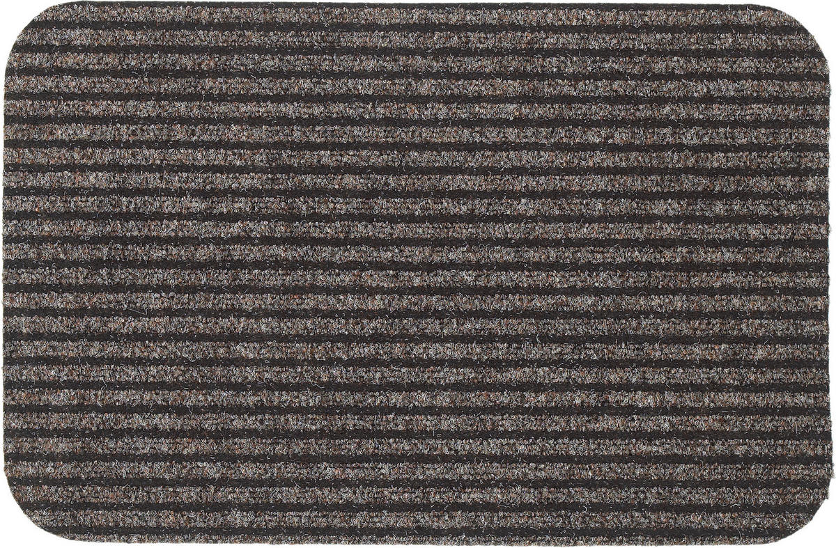 FUSSMATTE - Braun, Konventionell, Kunststoff/Textil (50/80cm) - Boxxx