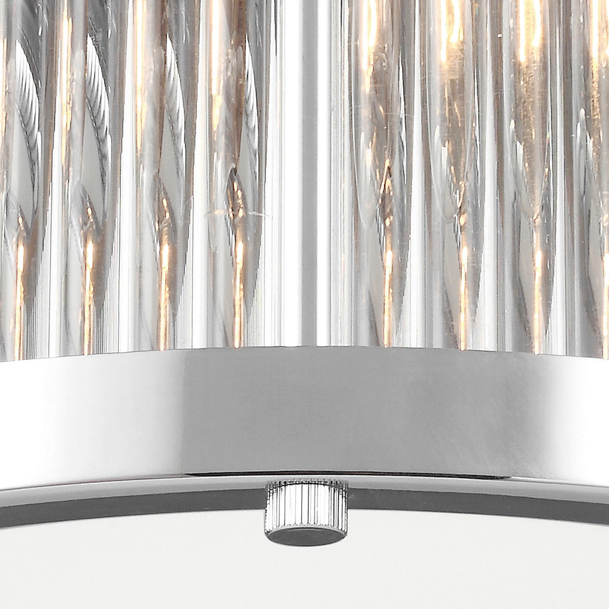BADEZIMMER-DECKENLEUCHTE Elstead Paulson 27.9/15.9  cm   - Chromfarben, KONVENTIONELL, Glas/Metall (27.9/15.9 cm) - Elstead Lighting