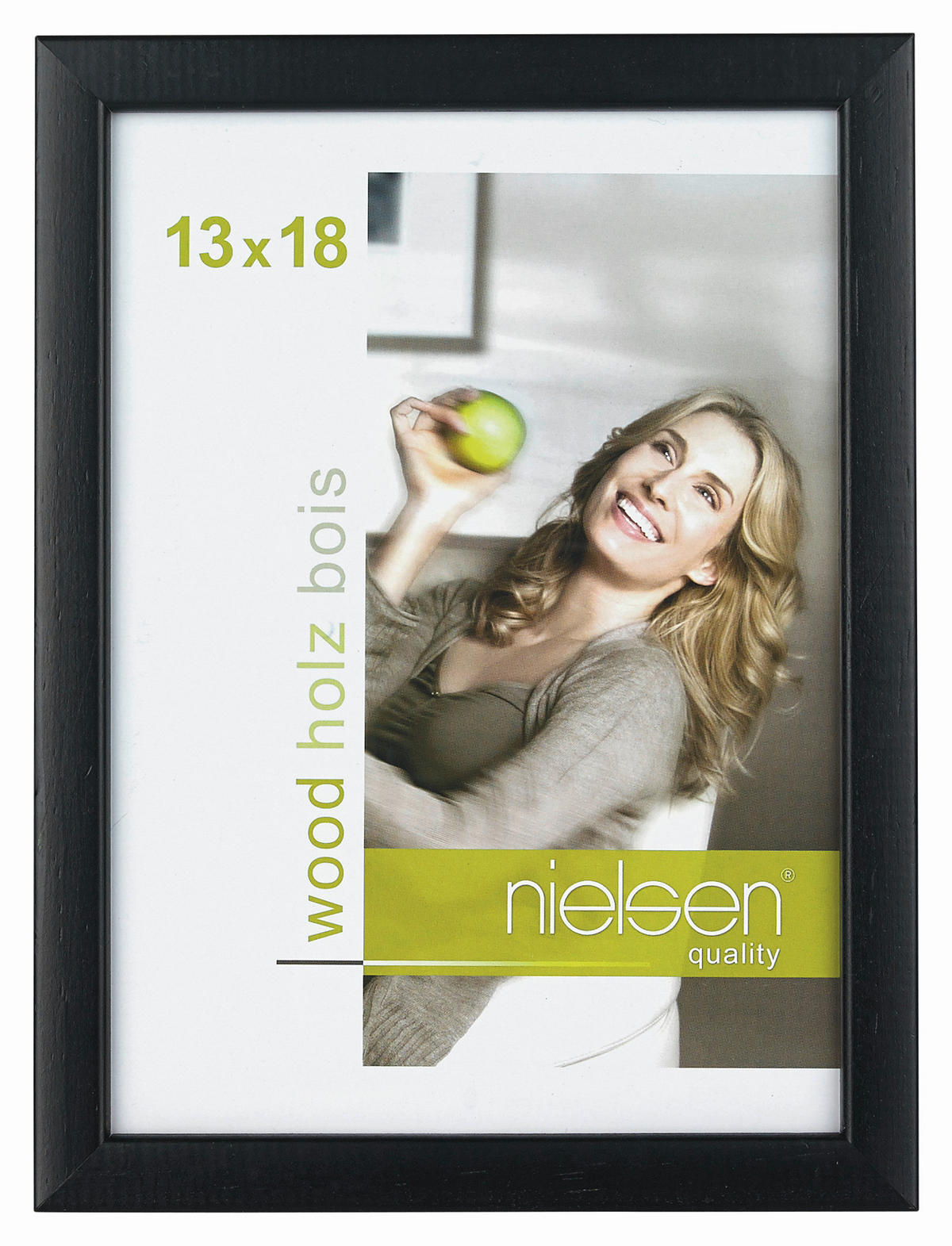 BILDERRAHMEN - Schwarz, Basics, Holz (15/20cm) - Nielsen