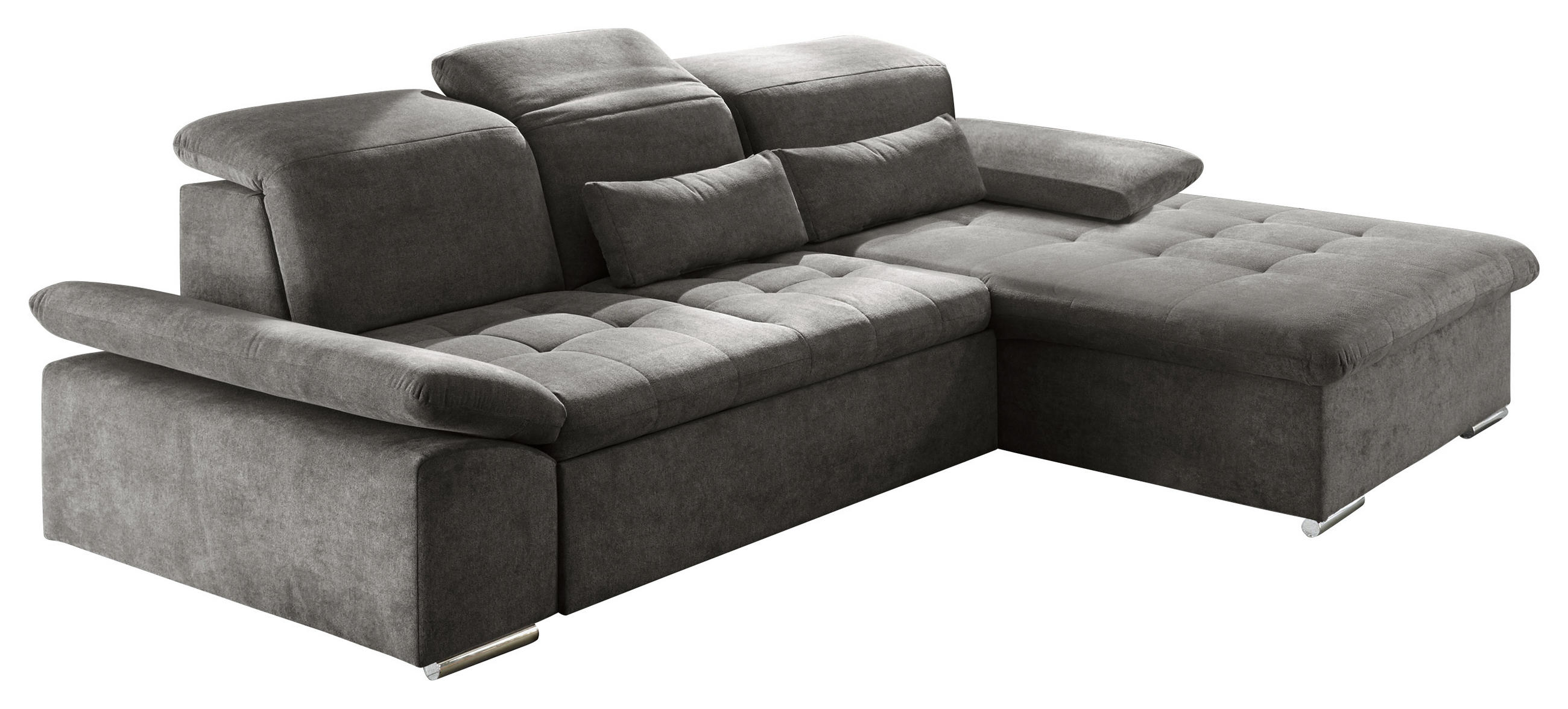 MID.YOU ROHOVÁ SEDAČKA, textil, kompozitní dřevo, tmavě šedá