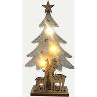 KARÁCSONYI FIGURA - natúr színű/szürkésfehér, Lifestyle, faalapú anyag/textil (20/34/6cm) - X-Mas