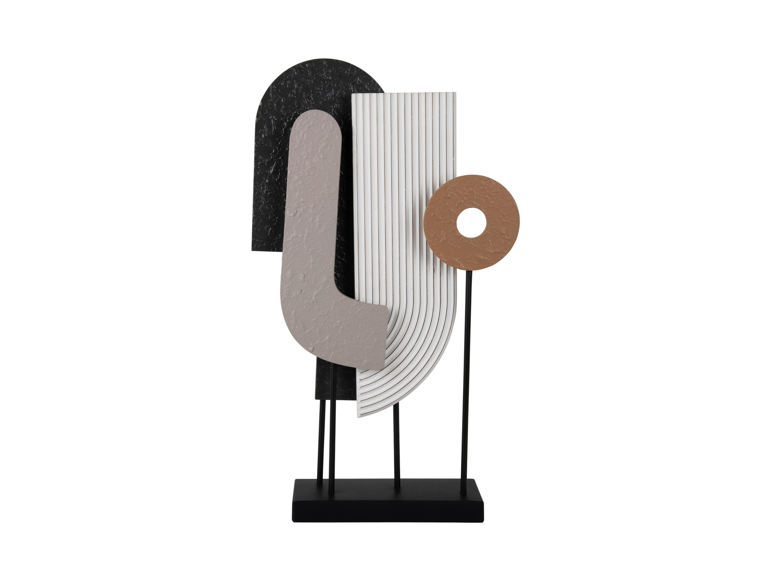 SKULPTUR - Multicolor, Basics, Holzwerkstoff (25/10/53.5cm) - Present Time