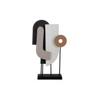 SKULPTUR - Multicolor, Basics, Holzwerkstoff (25/10/53.5cm) - Present Time