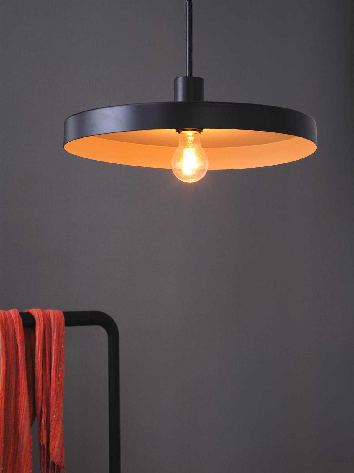 HÄNGELEUCHTE 40/127 cm  - Beige/Schwarz, Basics, Metall (40/127cm) - Ledvance