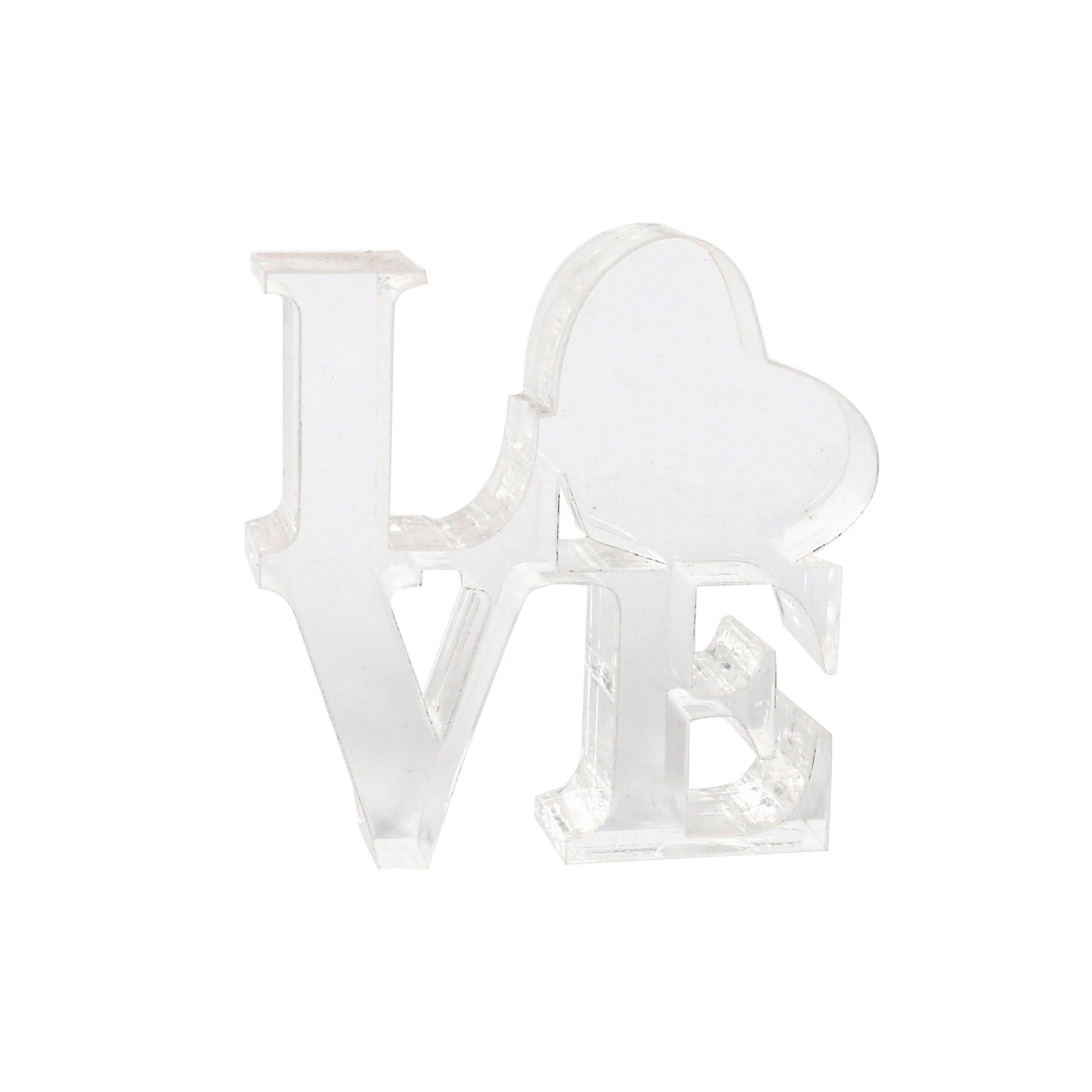 DEKOSCHRIFTZUG  - Klar, Basics, Kunststoff (15cm) - Ambia Home