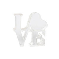 DEKOSCHRIFTZUG  - Klar, Basics, Kunststoff (15cm) - Ambia Home