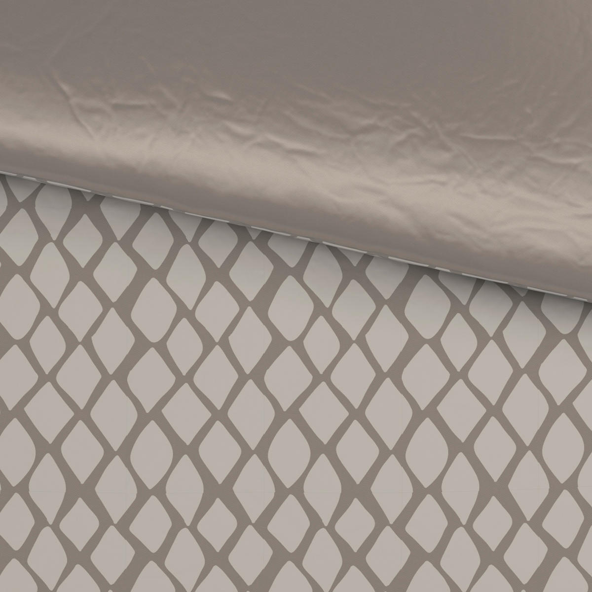 WENDEBETTWÄSCHE STRIPES DK Satin 135/200 cm  - Silberfarben/Weiß, Design, Textil (135/200cm) - Dieter Knoll