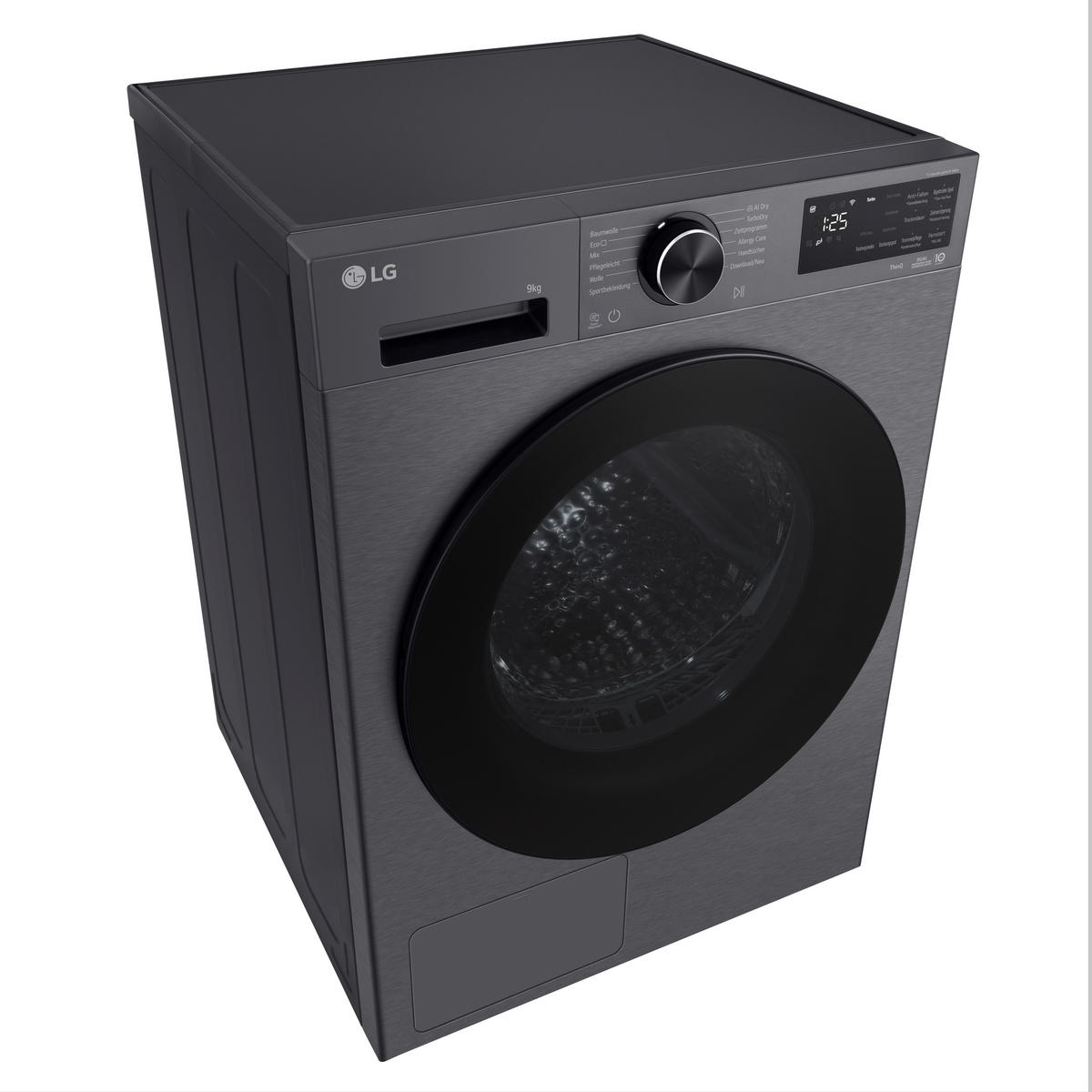 WÄRMEPUMPENTROCKNER RT90X7B  - Schwarz, Basics, Metall (60/85/66cm) - LG