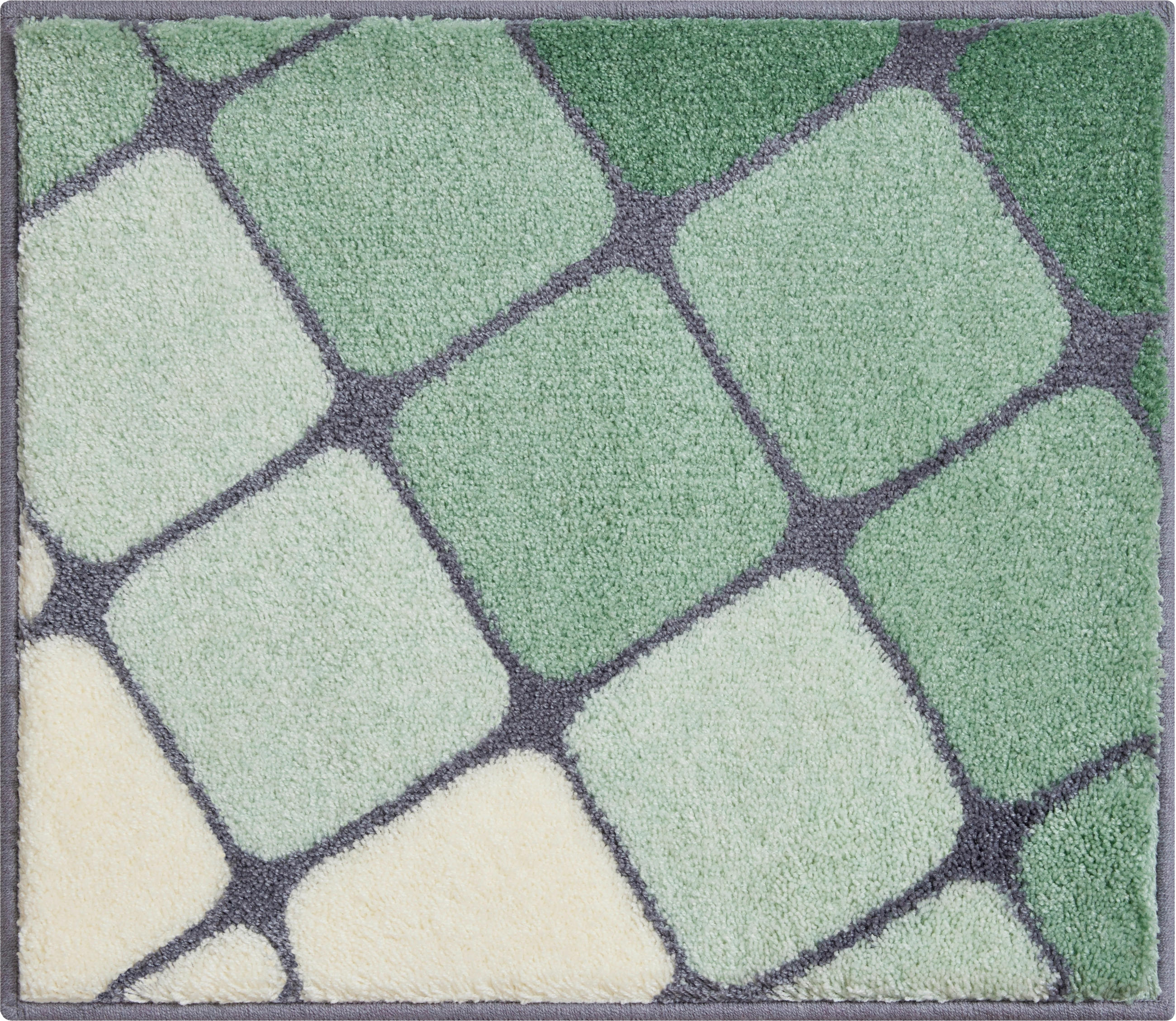 BADTEPPICH Shanga Grün 50/60 cm  - Grün, Basics, Kunststoff/Textil (50/60cm) - Grund