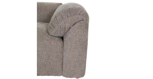 WOHNLANDSCHAFT Braun Flachgewebe - Schwarz/Braun, MODERN, Kunststoff/Textil (178/356/225cm) - Carryhome