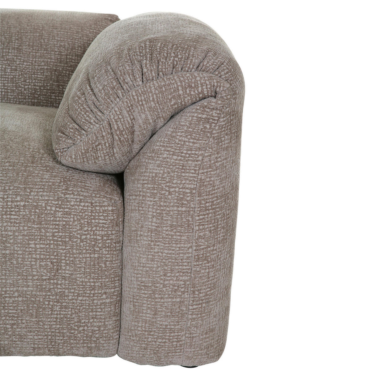 WOHNLANDSCHAFT in Flachgewebe Braun  - Schwarz/Braun, Modern, Kunststoff/Textil (178/356/225cm) - Carryhome