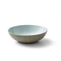 SALATSCHÜSSEL  24 cm  - Grau/Hellblau, Basics, Keramik (24cm) - Bitz