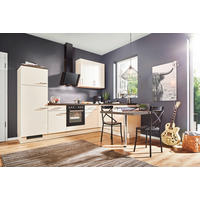 ECKKÜCHE 285,2/175 cm  in Magnolie, Eiche dunkel  - Eiche dunkel/Edelstahlfarben, Basics, Holzwerkstoff/Metall (285,2/175cm) - Venda