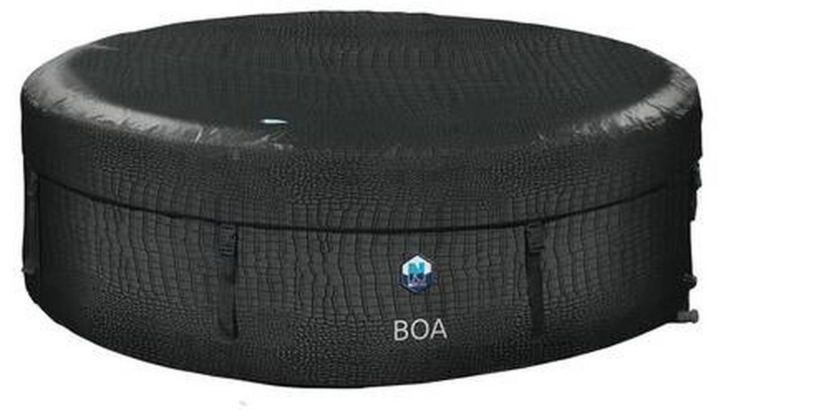 WHIRLPOOL 195/70 cm  - Schwarz/Grau, Basics, Kunststoff/Metall (195/70cm)