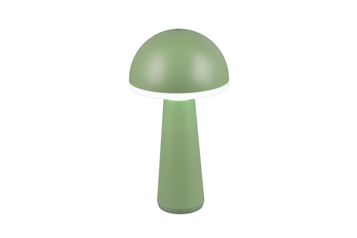 AKKU-TISCHLEUCHTE - Grün, Trend, Metall (16/31cm)
