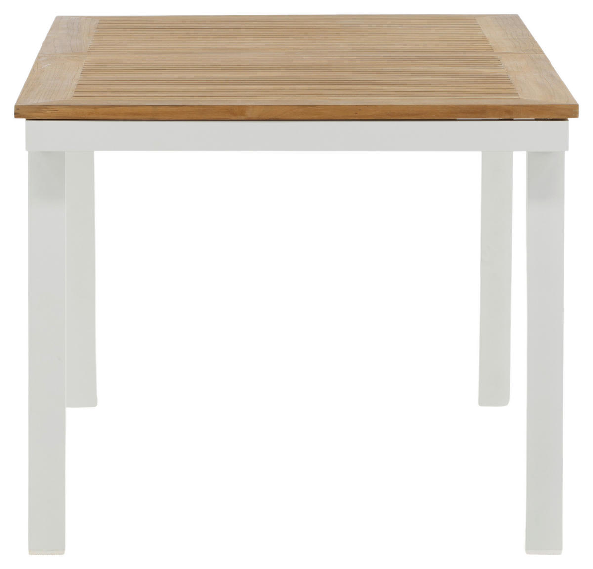 GARTENTISCH Metall Weiß rechteckig  - Weiß, KONVENTIONELL, Holz/Metall (160/90/75cm) - Gardenson