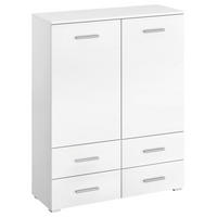 KOMMODE Rauch SCALA  in 93/119/42 cm  - Alufarben/Weiß, KONVENTIONELL, Holzwerkstoff/Kunststoff (93/119/42cm) - Rauch Möbel