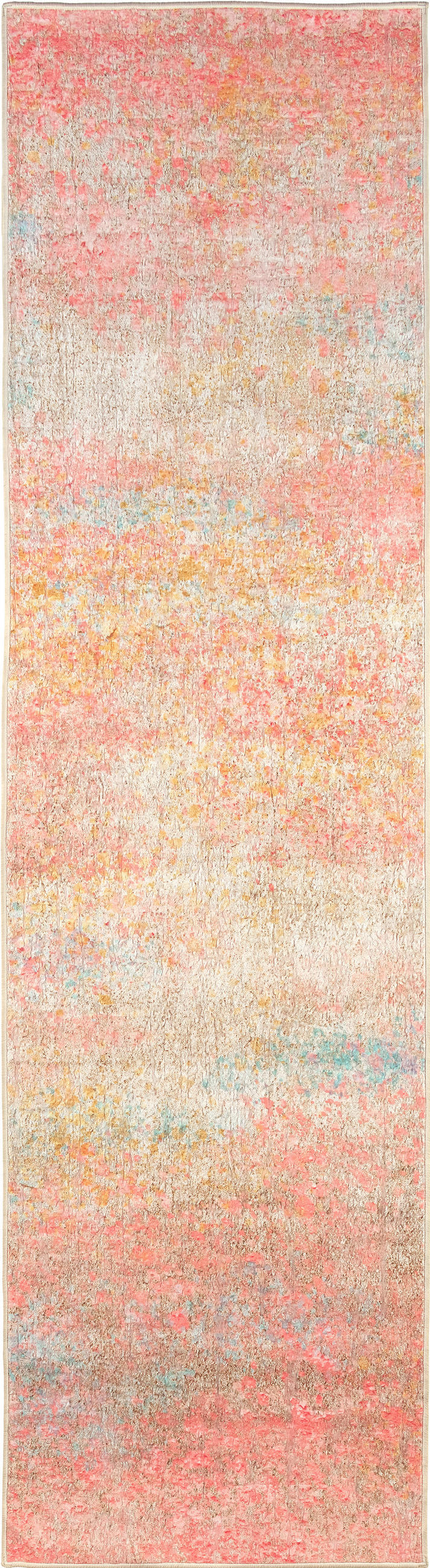 LÄUFER Ondea Fiorith 80/300 cm  in Rosa, Türkis, Dunkelgelb  - Türkis/Dunkelgelb, Design, Kunststoff/Textil (80/300cm) - Lindorug