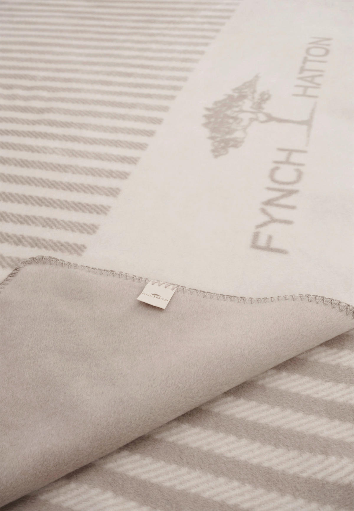 WOHNDECKE 210/150 cm  - Greige/Weiß, Basics, Textil (210/150cm) - FYNCH-HATTON