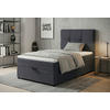 BOXBETT 100/200 cm,  in Dunkelgrau, Bettkasten, Topper,  - Dunkelgrau/Schwarz, MODERN, Kunststoff/Textil (100/200cm) - MID.YOU