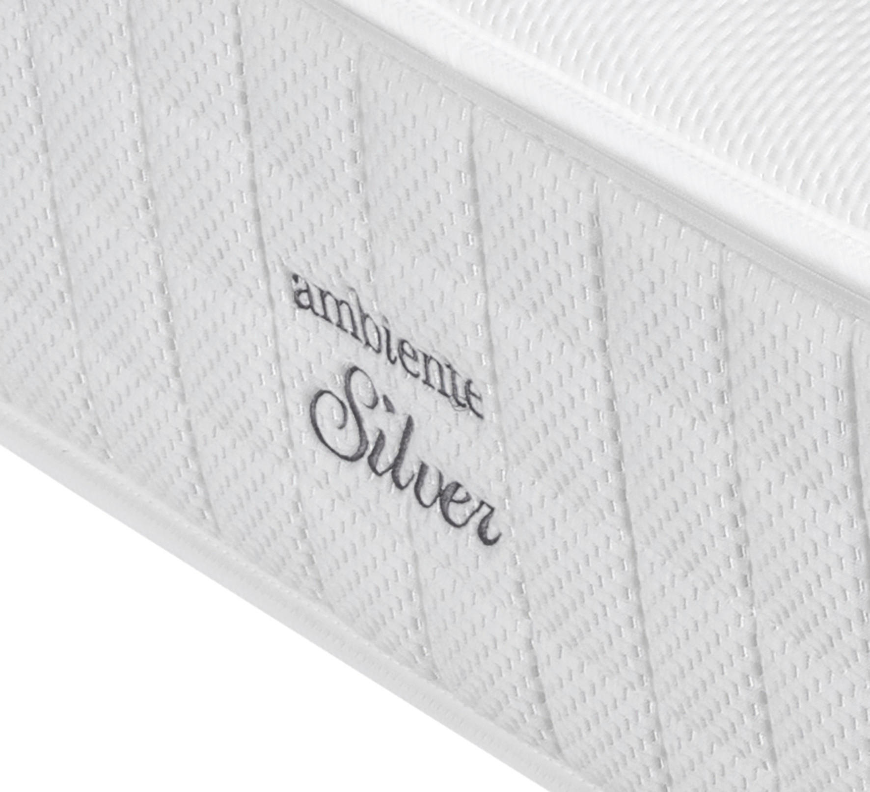 Thumbnail - Ambiente Boxspringbett, Grau, Textil, H2 + H3, 7-Zonen, Höhe ca. 31 cm, 180x200 cm, Über- und Sondergrößen erhältlich, g...