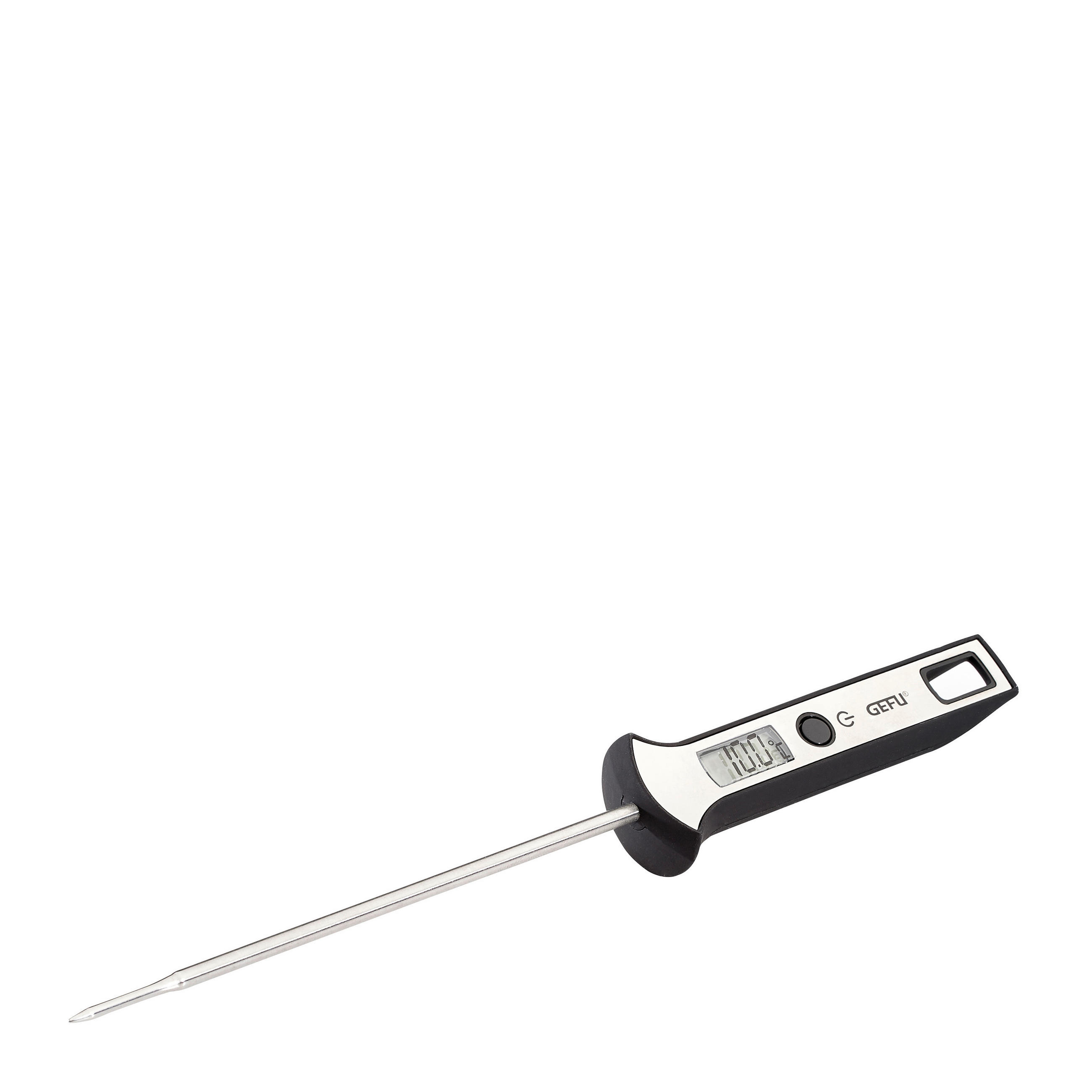 TEPLOMĚR DO TROUBY - černá/barvy stříbra, Basics, plast (8cm) - Gefu