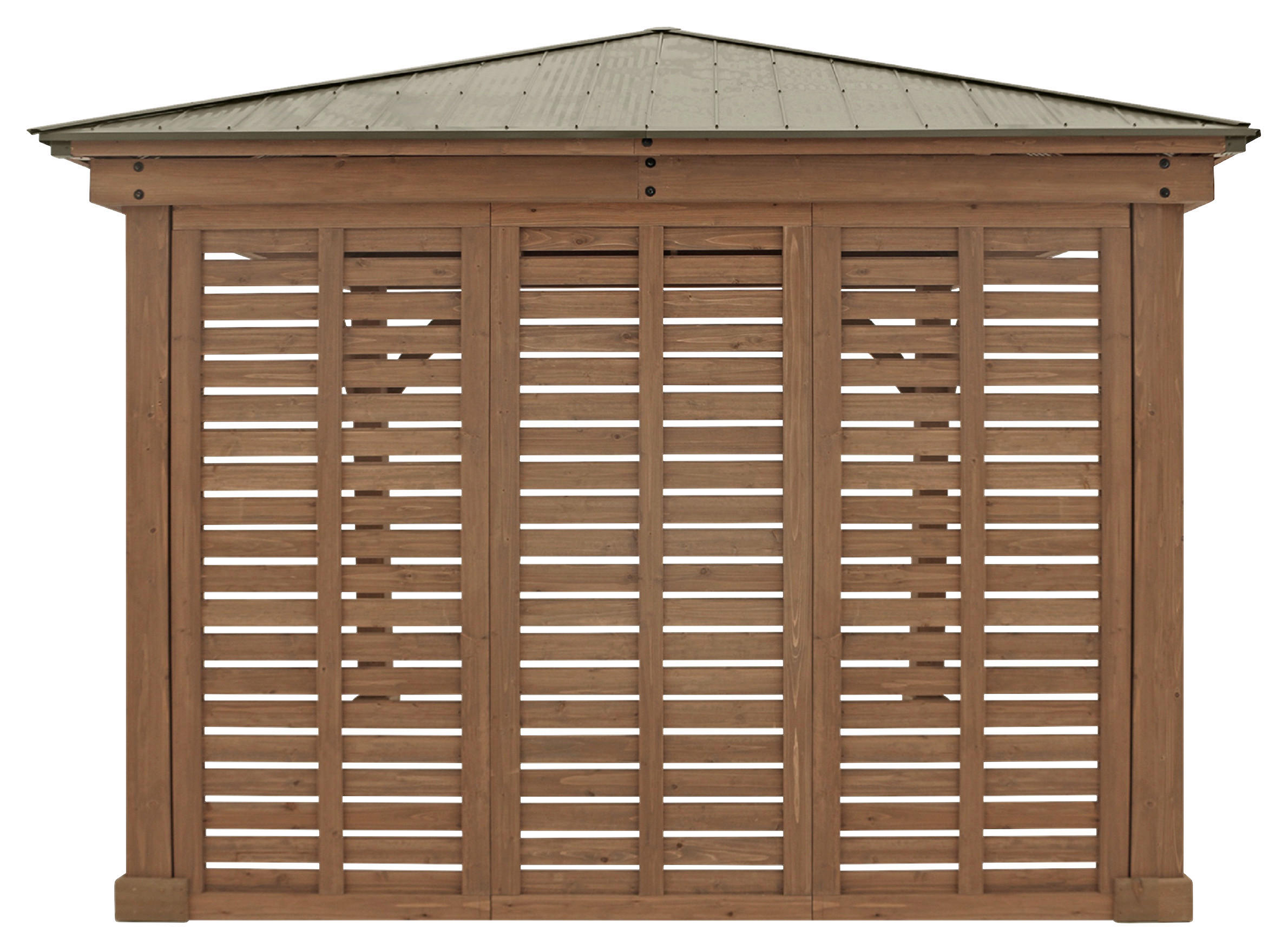 PAVILLON-SEITENTEIL 322,6/226,7/7,6 cm   - Naturfarben, Basics, Holz (322,6/226,7/7,6cm)