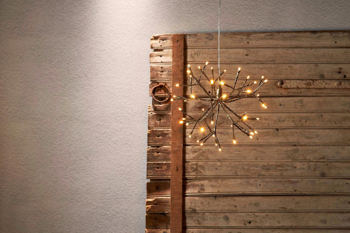 LED-DEKOLEUCHTE  - Transparent/Goldfarben, Basics, Kunststoff/Metall (27/30cm) - Eglo