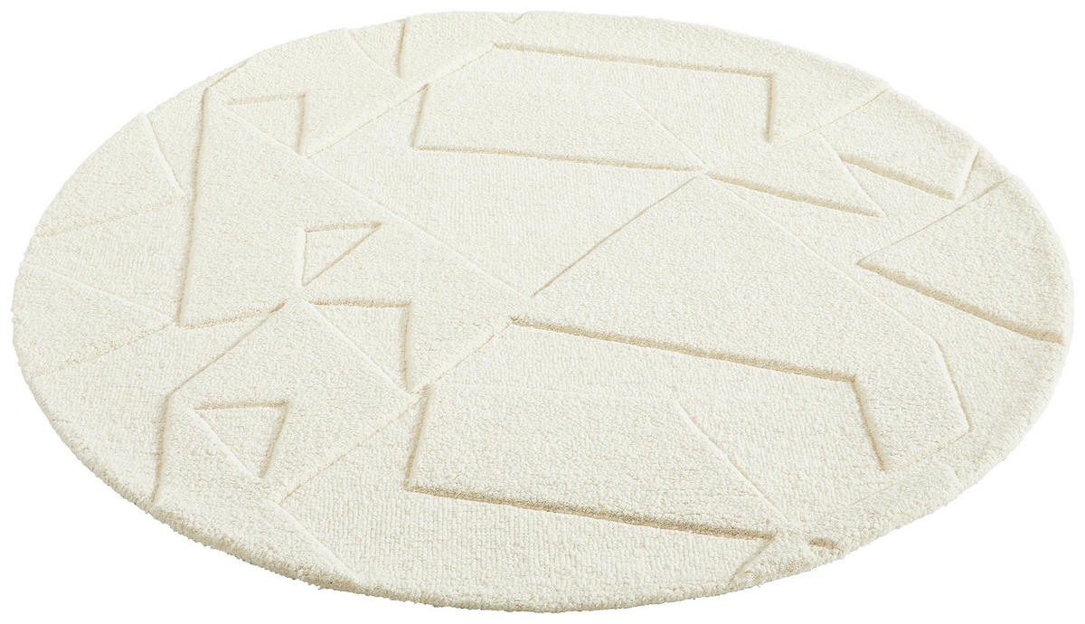 WOLLTEPPICH 120 cm Weiß  - Weiß, Design, Textil (120cm) - Linea Natura