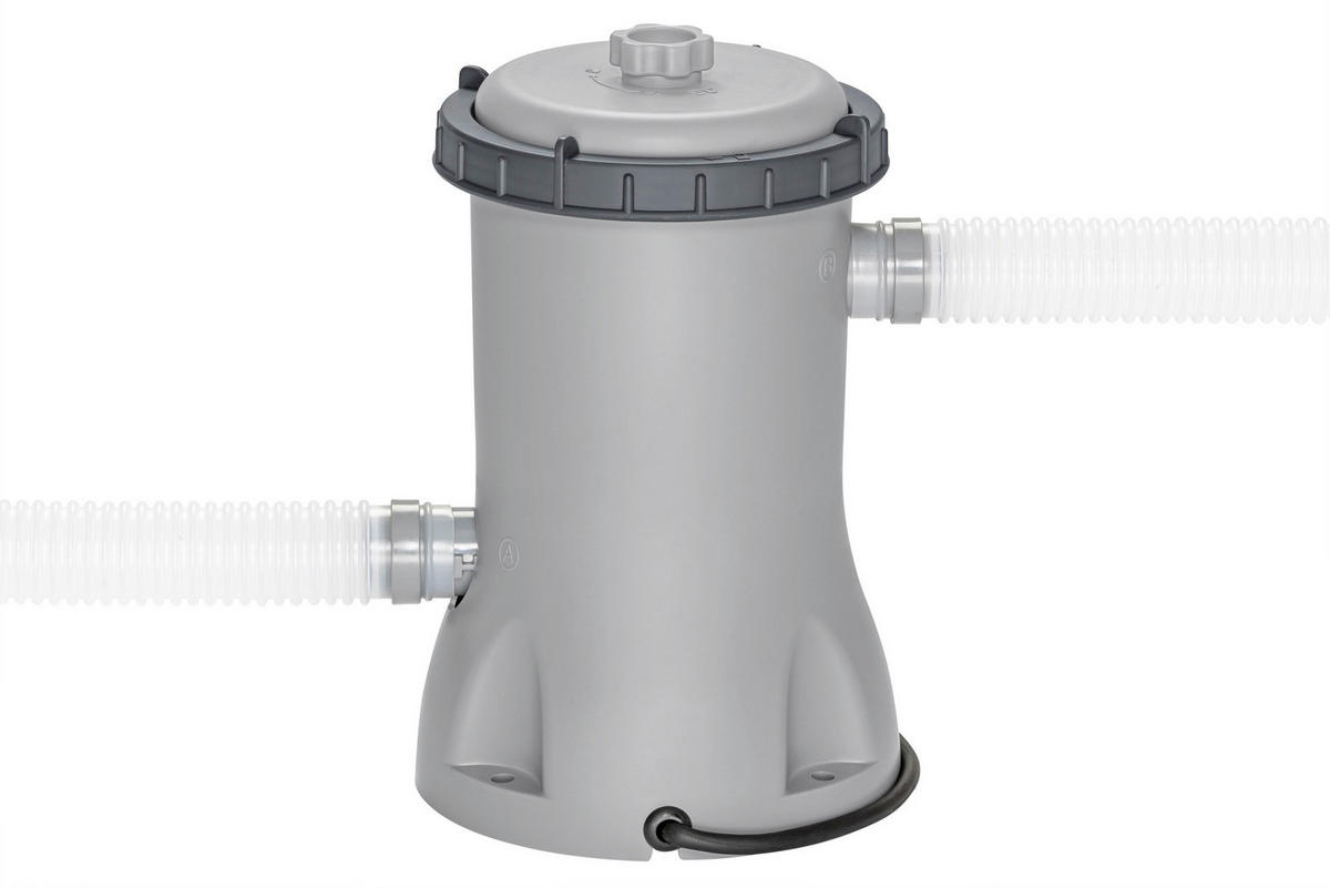 POOL-SET STEEL PRO MAX 5614X 366/100 cm  - Hellblau/Grau, KONVENTIONELL, Kunststoff/Metall (366/100cm) - Bestway