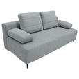SCHLAFSOFA Flachgewebe Grau  - Schwarz/Grau, KONVENTIONELL, Textil/Metall (197/75/100cm) - Carryhome