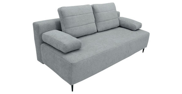 SCHLAFSOFA Flachgewebe Grau  - Schwarz/Grau, KONVENTIONELL, Textil/Metall (197/75/100cm) - Carryhome