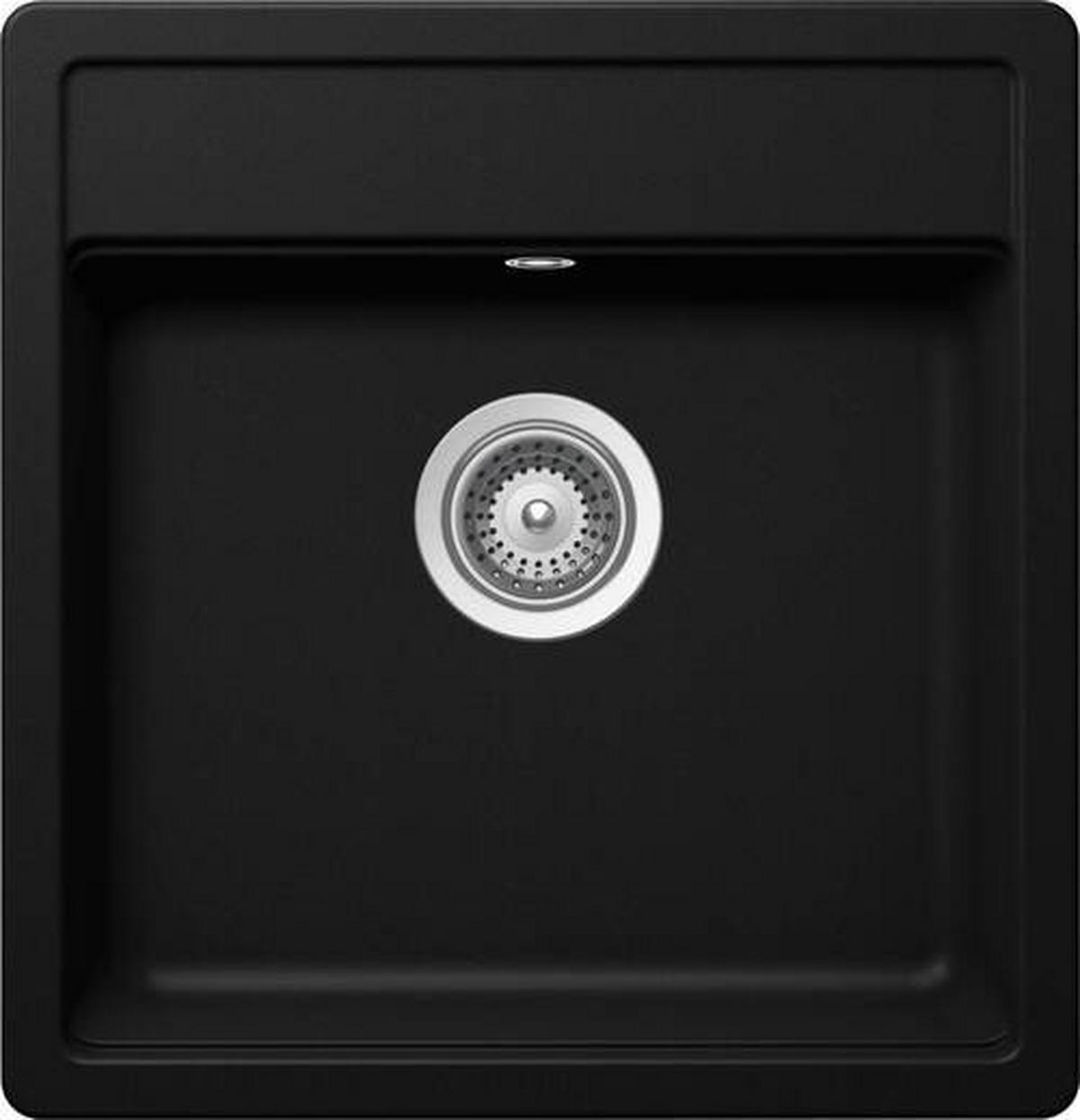 SPÜLE MONN100SUPUR  - Schwarz, Basics, Stein (49/51cm) - Schock