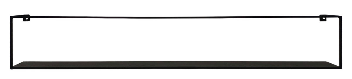WANDREGAL 100/16/8 cm  - Schwarz, Trend, Metall (100/16/8cm) - Landscape