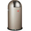 ABFALLSAMMLER PUSHBOY 50 L  - Edelstahlfarben/Silberfarben, KONVENTIONELL, Kunststoff/Metall (40/75,5cm) - Wesco