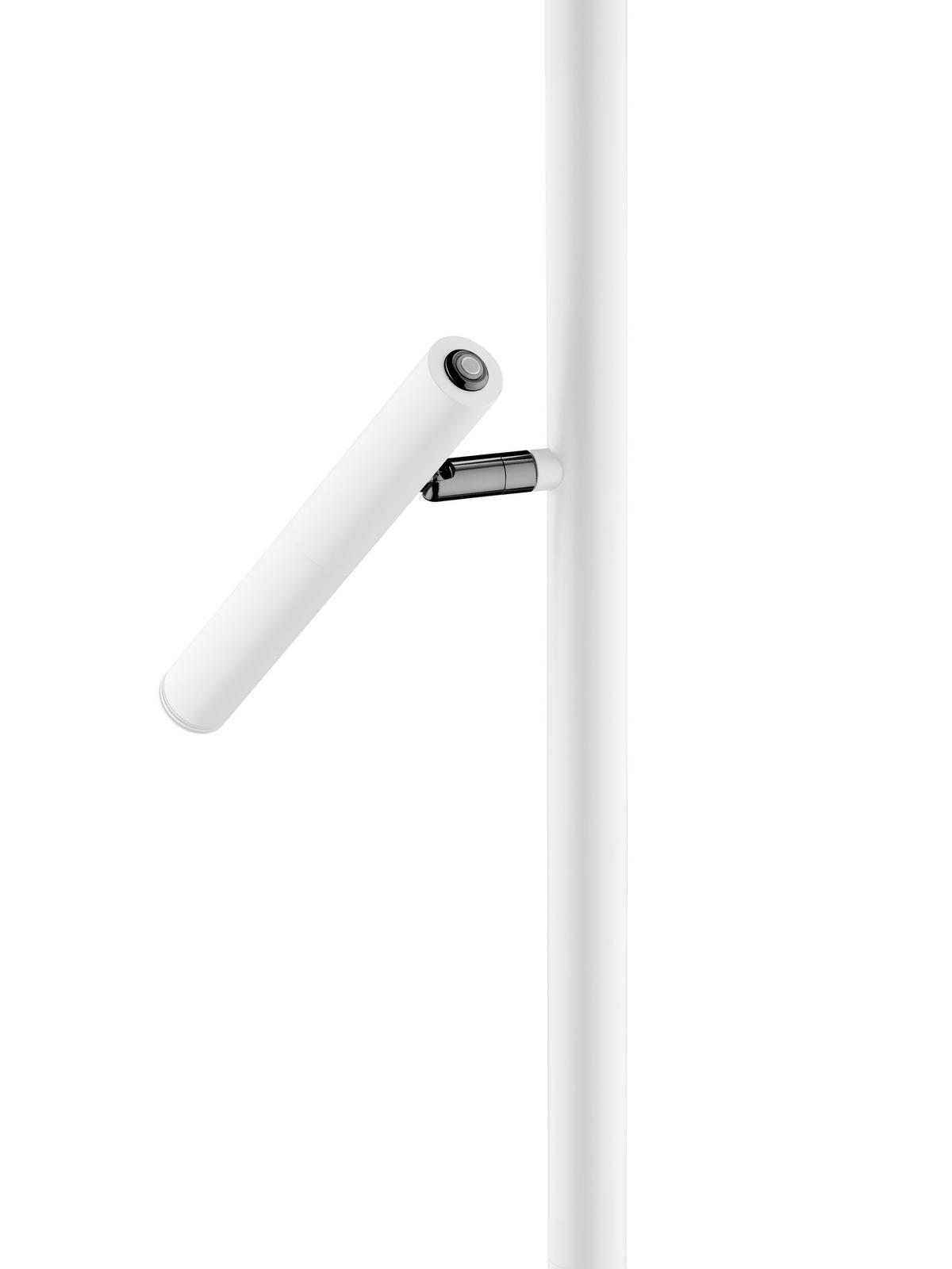 LED-STEHLEUCHTE 20/163 cm    - Weiß, Basics, Kunststoff/Metall (20/163cm) - Hell