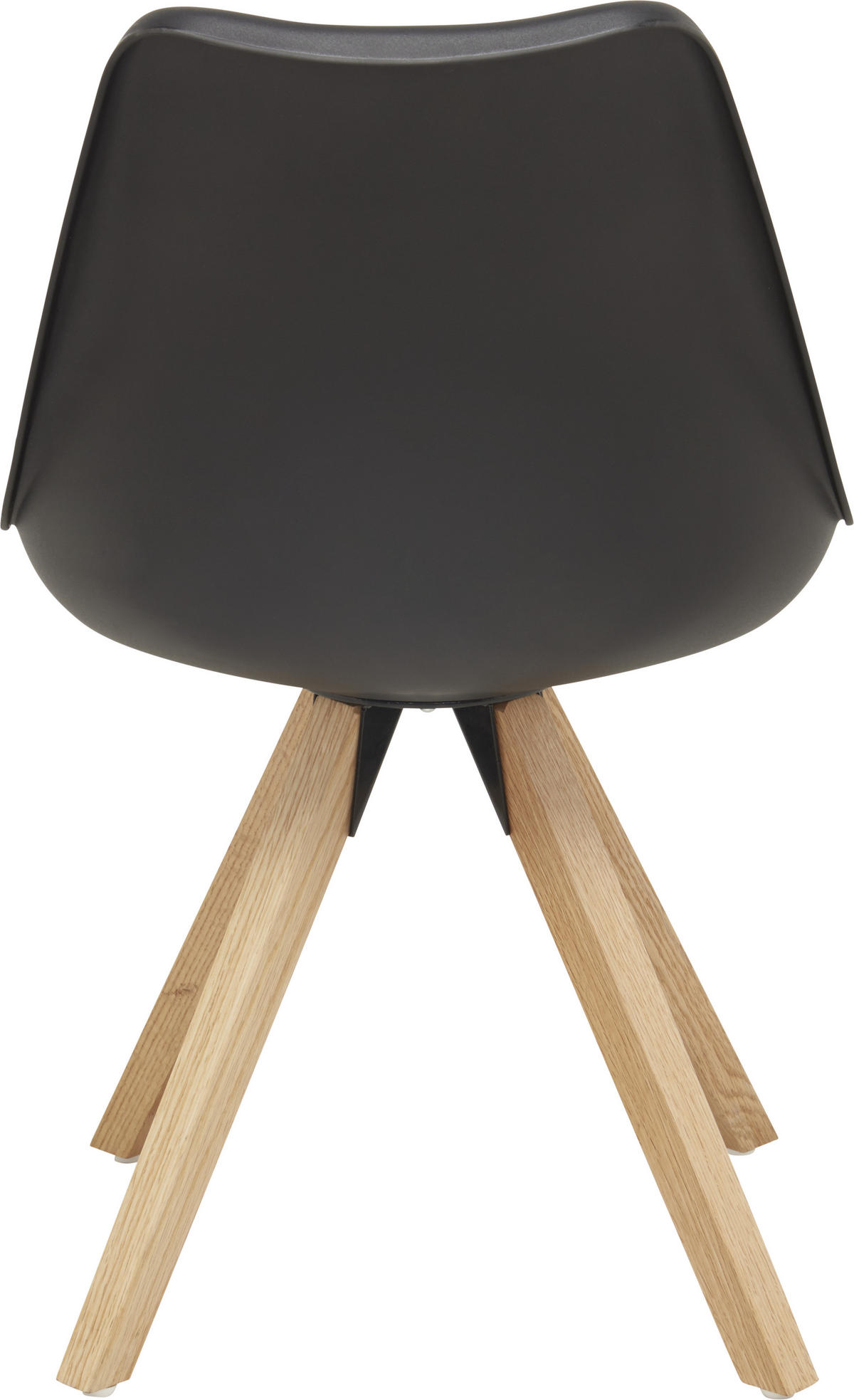 ŽIDLE, černá, barvy dubu - barvy dubu/černá, Design, kov/dřevo (48/82/56cm) - Carryhome