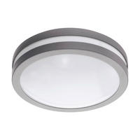 LED-AUßENLEUCHTE 26/9,5 cm   - Silberfarben/Weiß, Design, Kunststoff/Metall (26/9,5cm) - Eglo