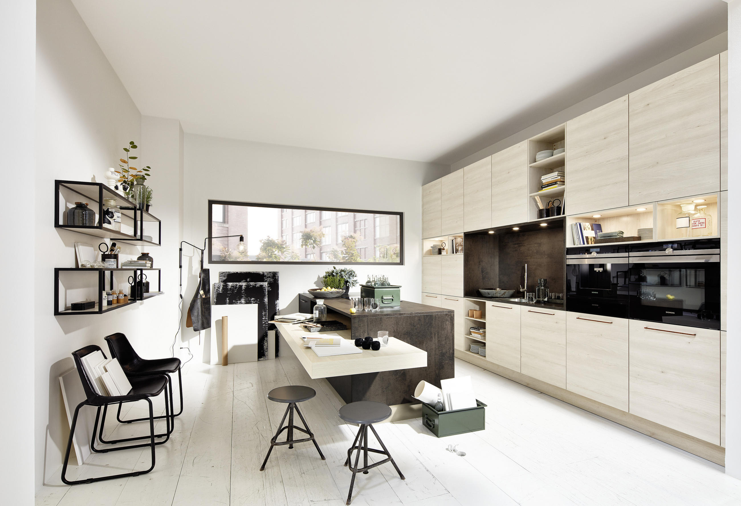 EINBAUKÜCHE MANHATTAN  - Birkefarben/Kupferfarben, Design - Nolte Küchen