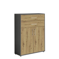 AKTENSCHRANK 84,4/113,6/33 cm  - Anthrazit/Eiche Artisan, LIFESTYLE, Holzwerkstoff (84,4/113,6/33cm) - MID.YOU