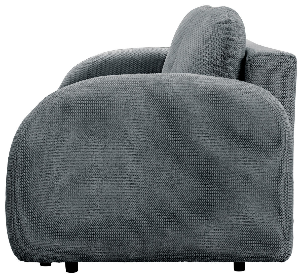 SCHLAFSOFA ROMA  mit Struktur Blau  - Blau/Schwarz, Design, Textil (230/90/105cm) - MID.YOU