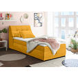 BOXBETT 120/200 cm  in Senfgelb  - Senfgelb/Schwarz, Design, Kunststoff/Textil (120/200cm) - Carryhome