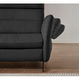 ECKSOFA in Echtleder Anthrazit  169/298 cm  - Anthrazit/Schwarz, Design, Leder/Metall (169/298cm) - Dieter Knoll