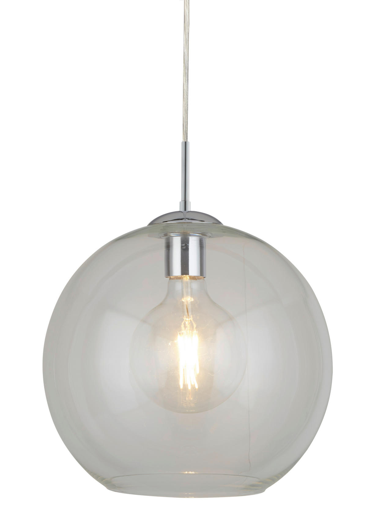 VISEČA SVETILKA  Balls      30/120 cm      E27 - barve kroma, Design, kovina/steklo (30/120cm)