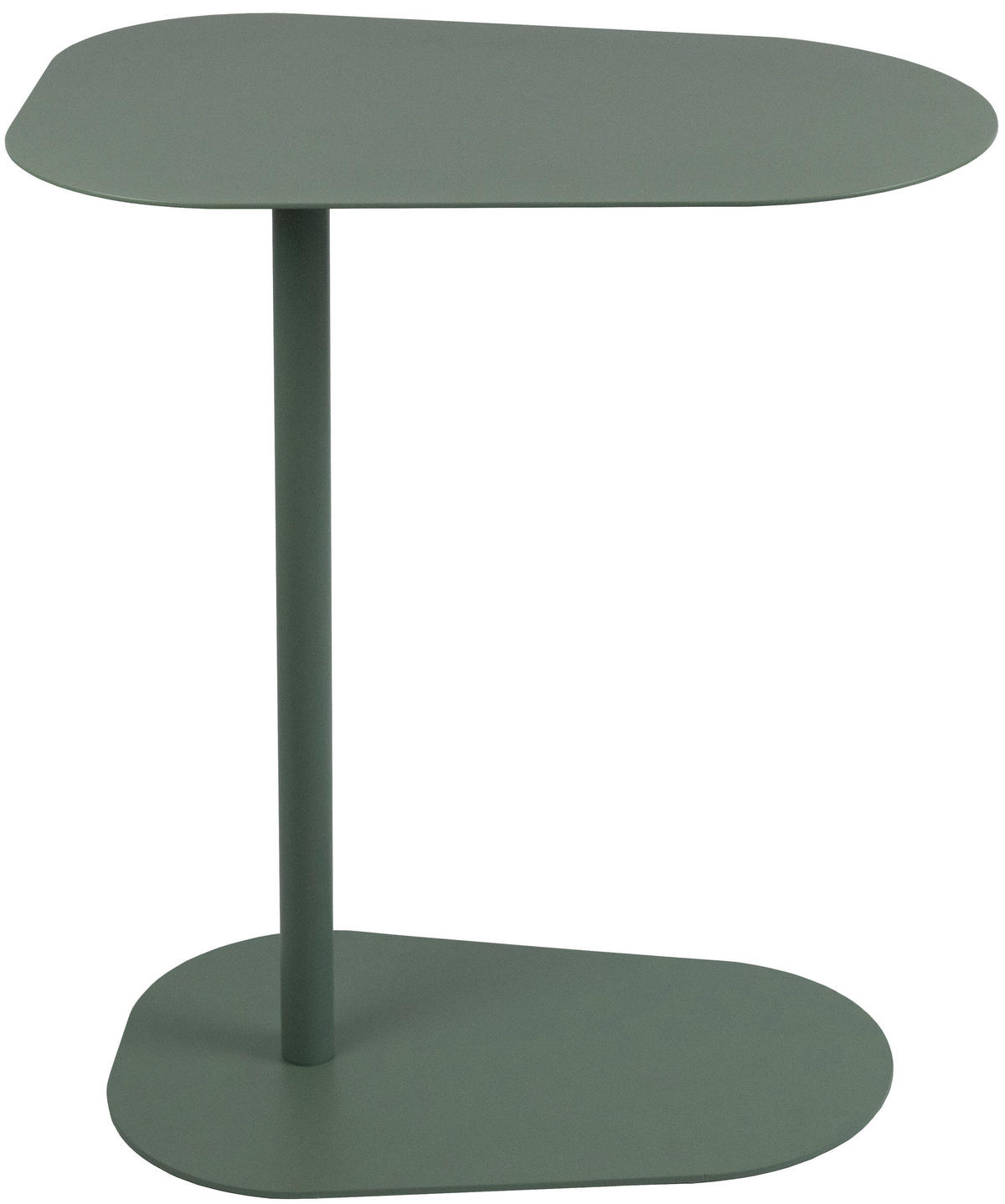 BEISTELLTISCH 53/38/60 cm Grün Freiform  - Grün, Basics, Metall (53/38/60cm) - Novel