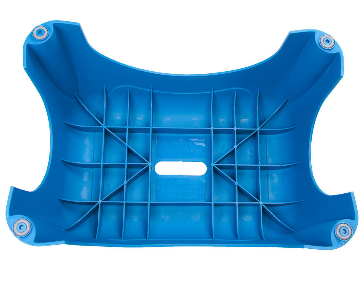 TRITTHOCKER Dunkelblau  - Dunkelblau, Basics, Kunststoff (44/23,5/31cm) - Ambia Garden